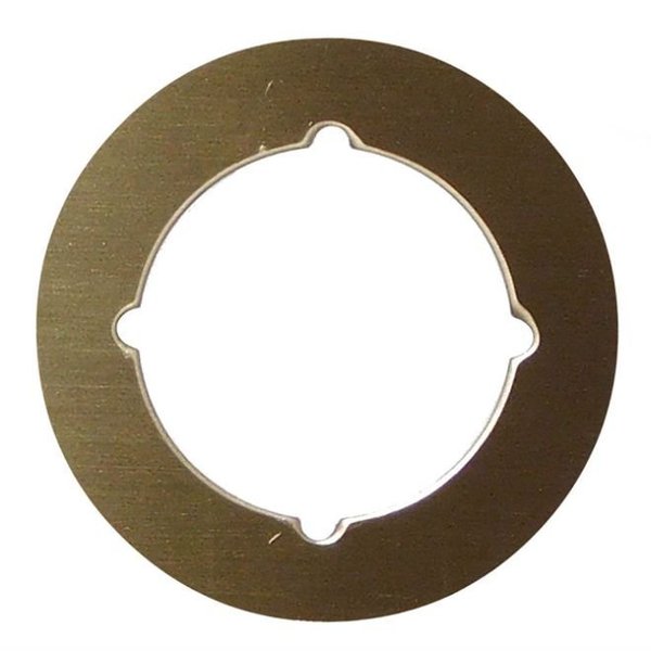 Don-Jo 3-1/2" Scar Plate with 2-1/8" Hole and Through Bolt Knotches SP1355
